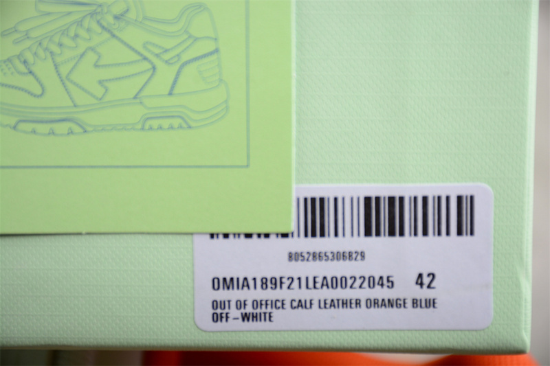 OFF-WHITE Out Of Office leather sneakers