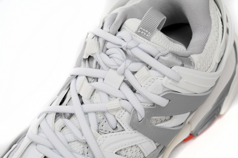 Balenciaga Tess S.White Grey Red 542436 W3DB2 7663