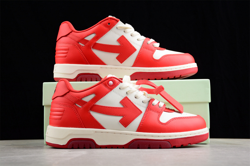 OFF-WHITE Out Of Office leather sneakers