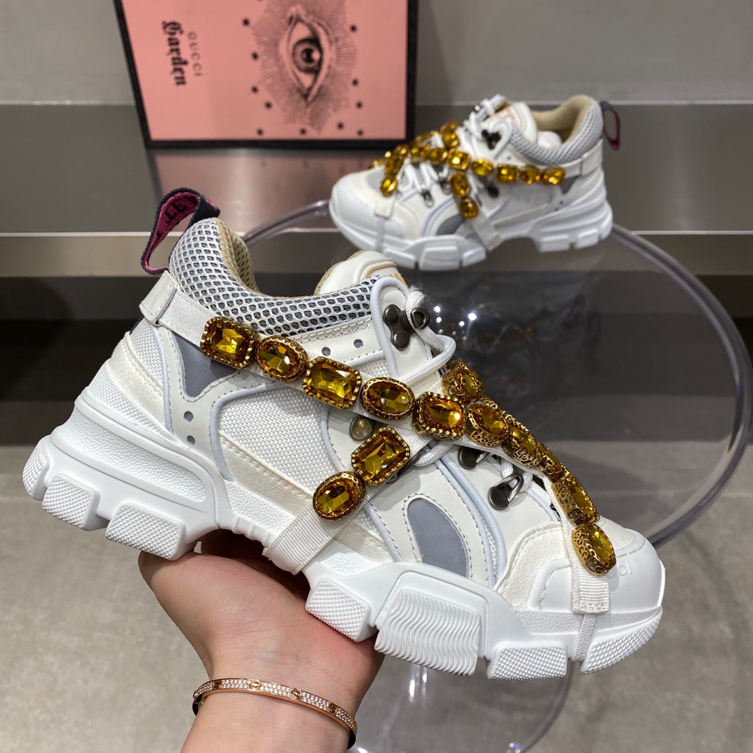 Gucci Journey Flashtrek Jewel Crystal Low Boot