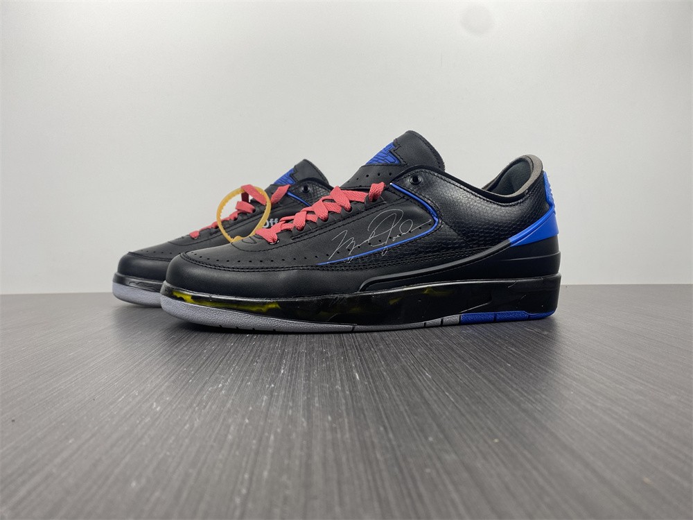 Off White Air Jordan 2 Black Blue DJ4375-004