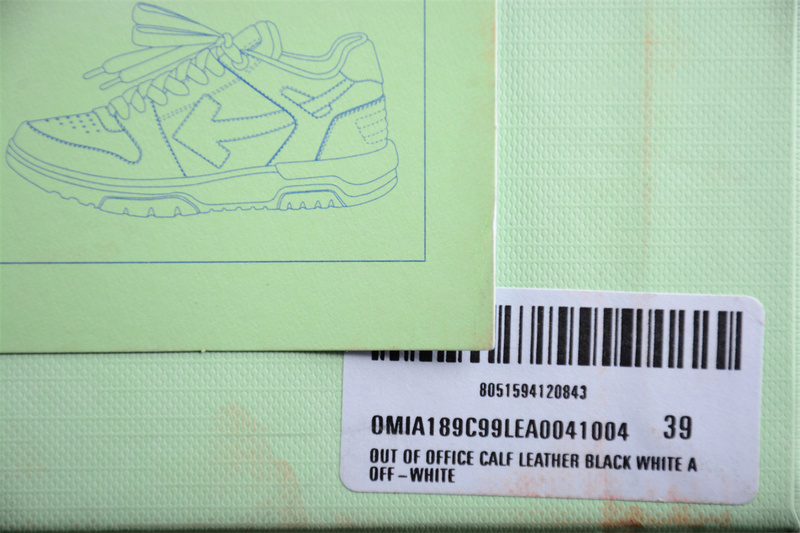 OFF-WHITE Out Of Office leather sneakers