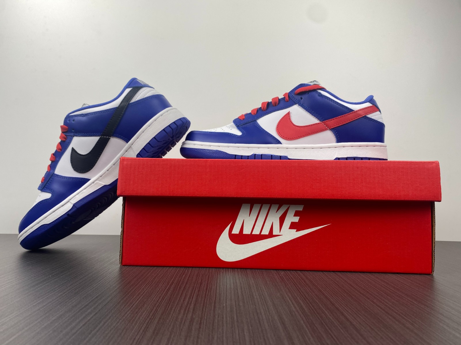 Nike Dunk Low Bright Crimson Game Royal  CW1590-104