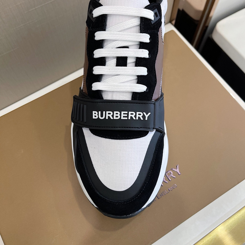 Burberry Vintage Check, Leather and Mesh Sneakers
