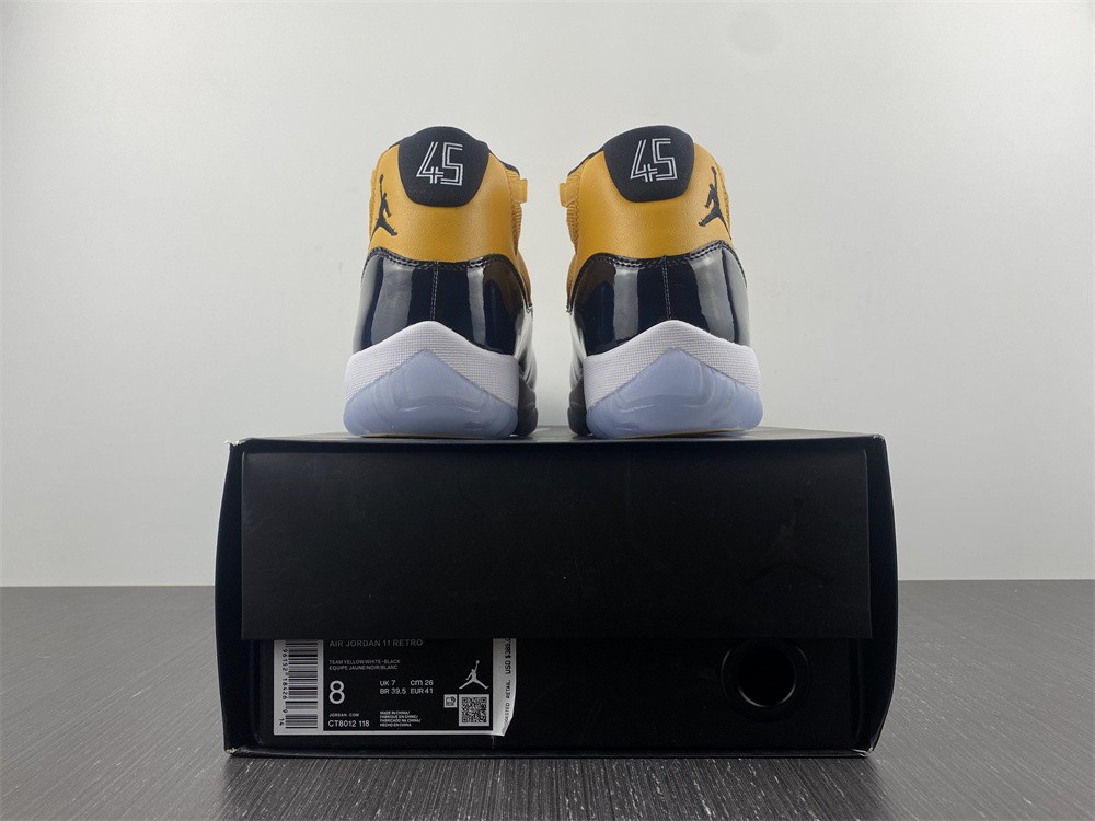 Air Jordan 11 Retro Black Yellow CT8012-118