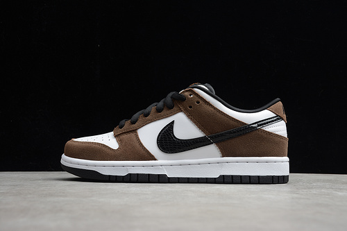 Nike SB Dunk Low White Black Trail End Brown - 304292-102