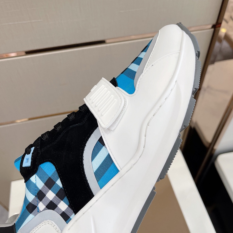Burberry Vintage Check, Leather and Mesh Sneakers