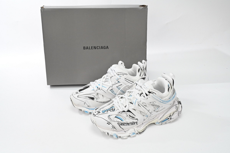 Balenciaga Tess S.Black Graffiti Art 542436 W3SRA 9014