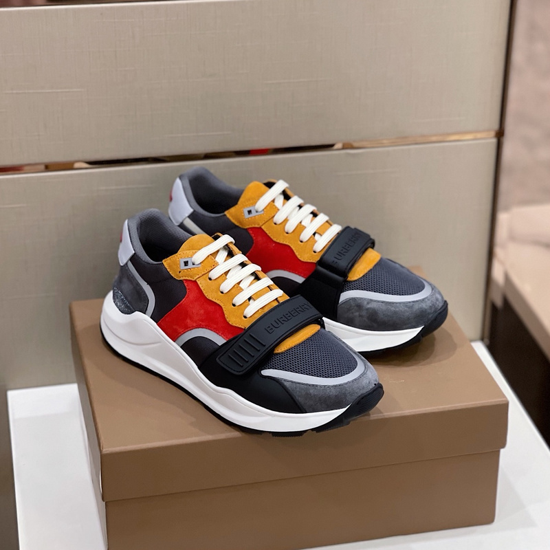 Burberry Vintage Check, Leather and Mesh Sneakers