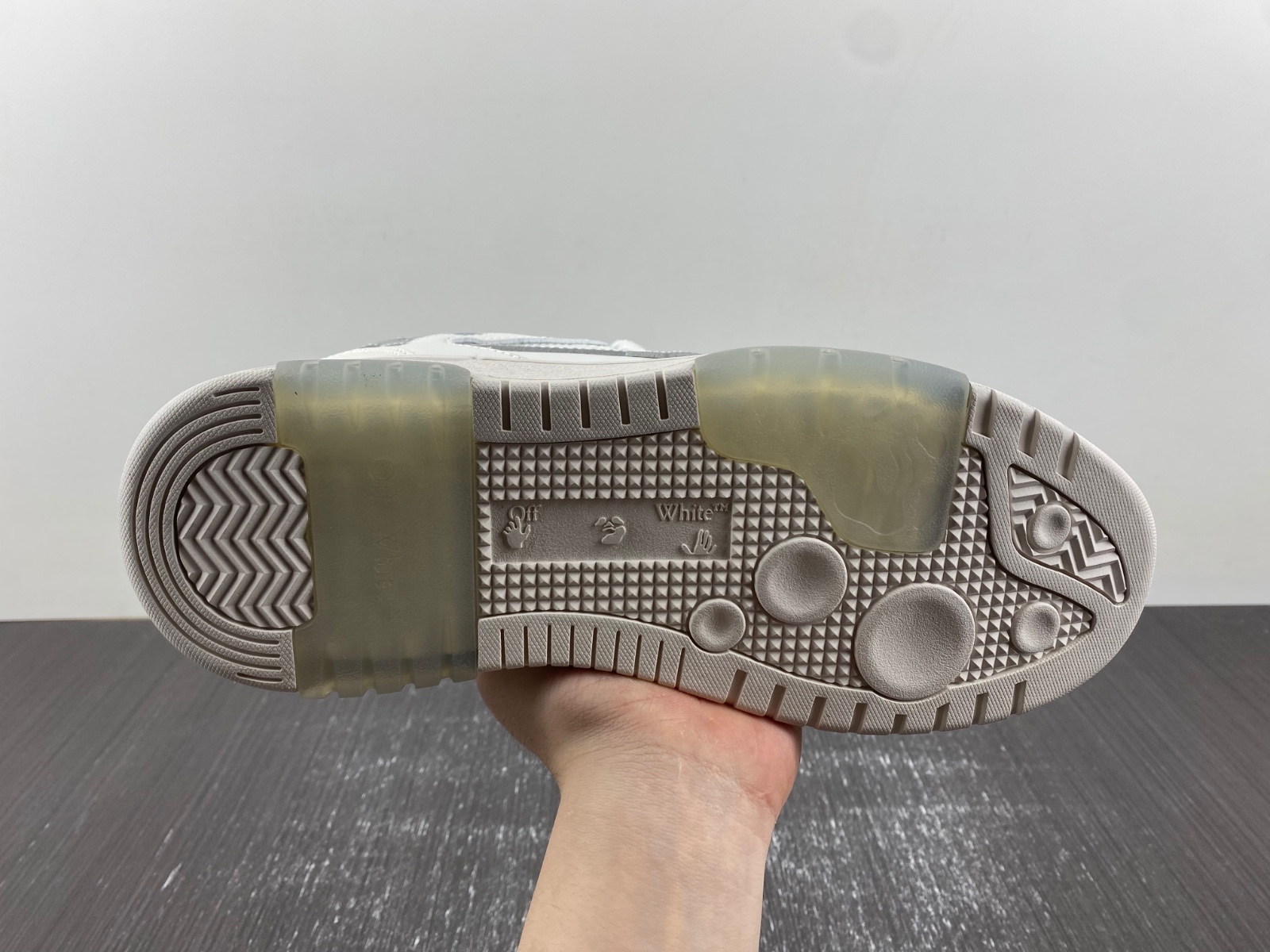 OFF-WHITE Out Of Office leather sneakers