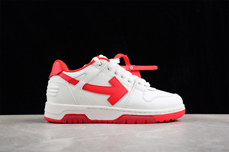 OFF-WHITE Out Of Office leather sneakers