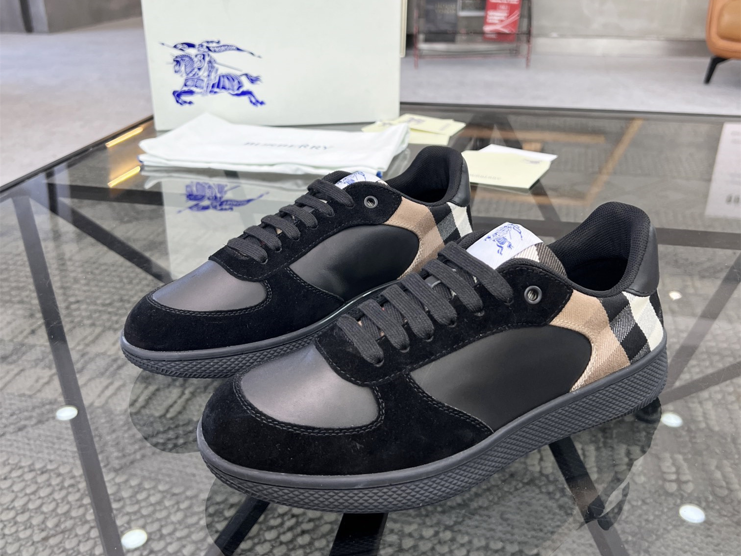 Burberry Check Terrace Sneakers