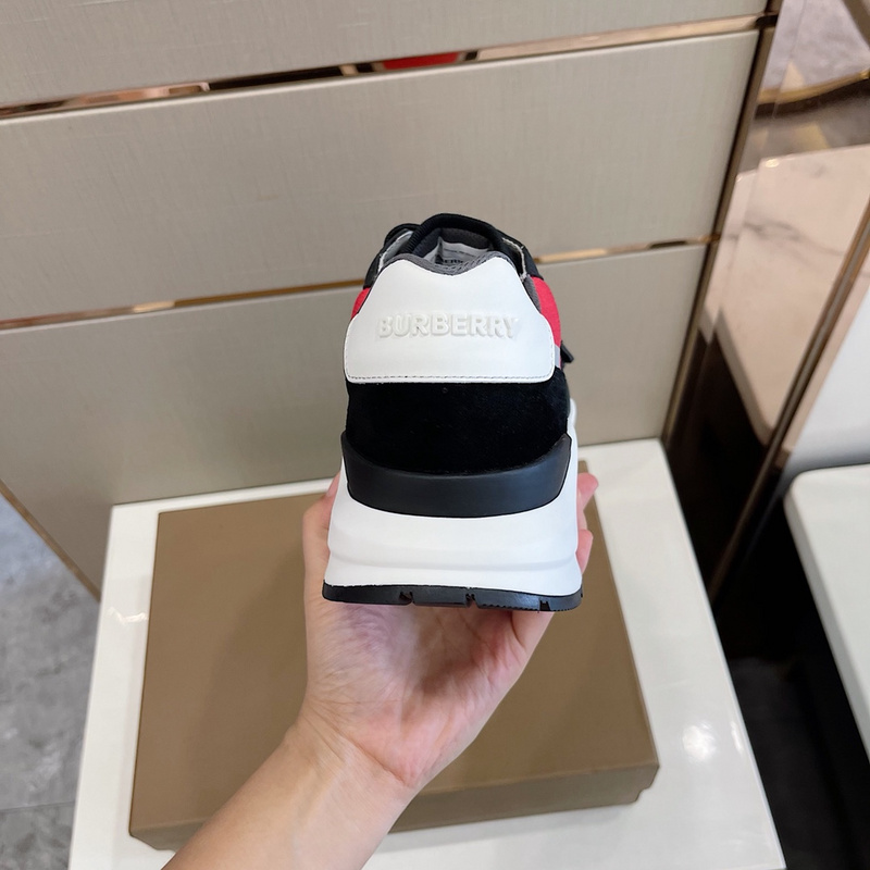 Burberry Vintage Check, Leather and Mesh Sneakers