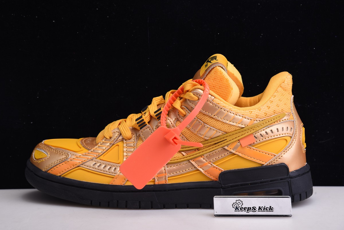 Off White x Air Rubber Dunk 'University Gold' - CU6015 700