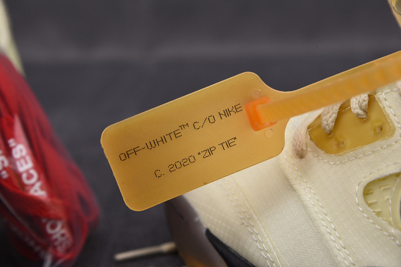 Off White x Air Jordan 5 Sail Red DH8565-100