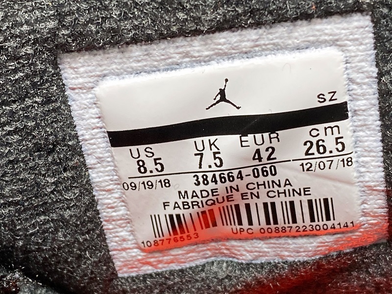 Air Jordan 6 Retro Black Infrared 384664-060