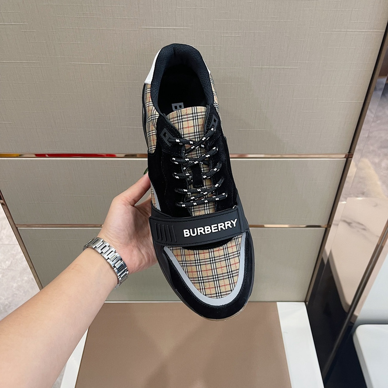 Burberry Vintage Check, Leather and Mesh Sneakers