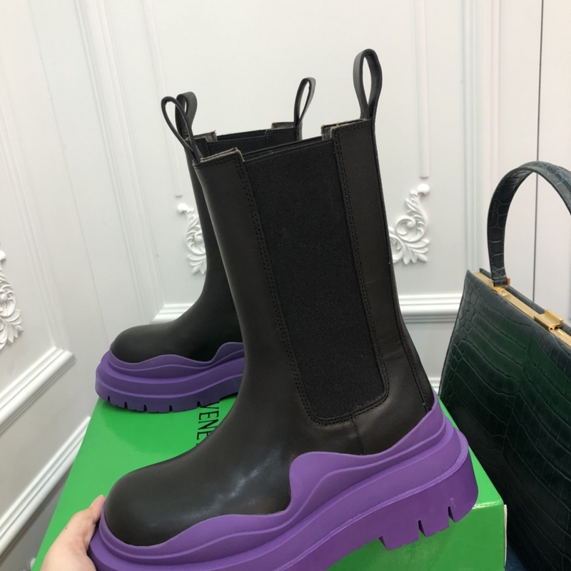 Bottega Veneta Tire Leather Ankle boots