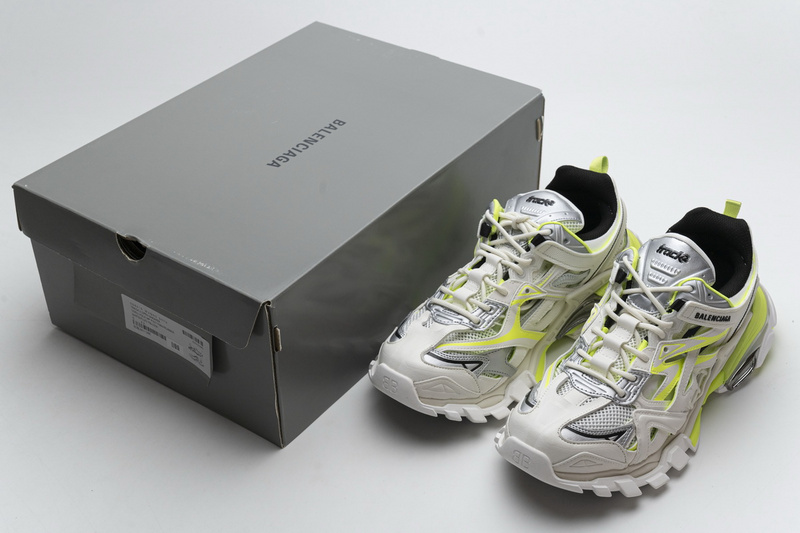 blenciaga Track 2 Sneaker White Fluo Yellow  568515 W2ON3 9073 B