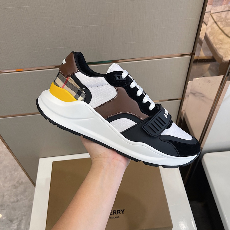 Burberry Vintage Check, Leather and Mesh Sneakers