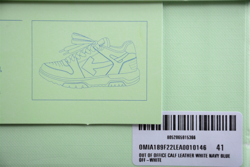 OFF-WHITE Out Of Office leather sneakers