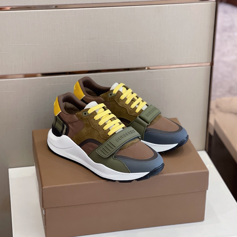 Burberry Vintage Check, Leather and Mesh Sneakers