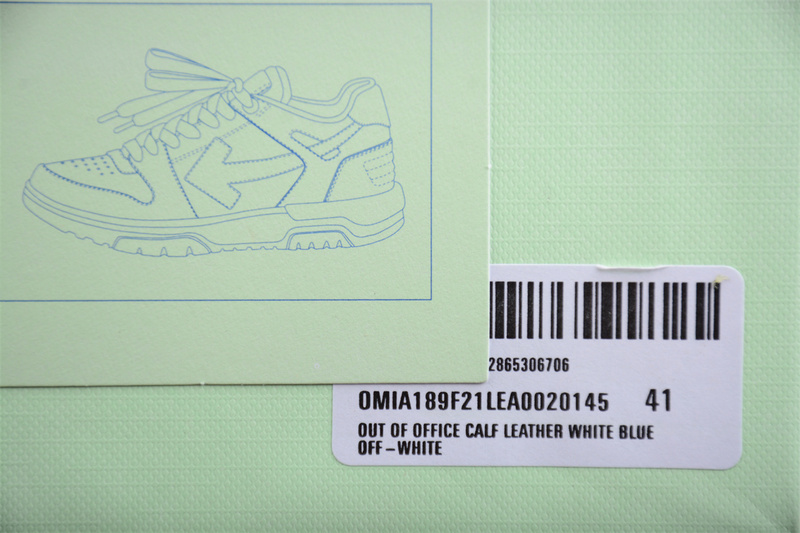 OFF-WHITE Out Of Office leather sneakers