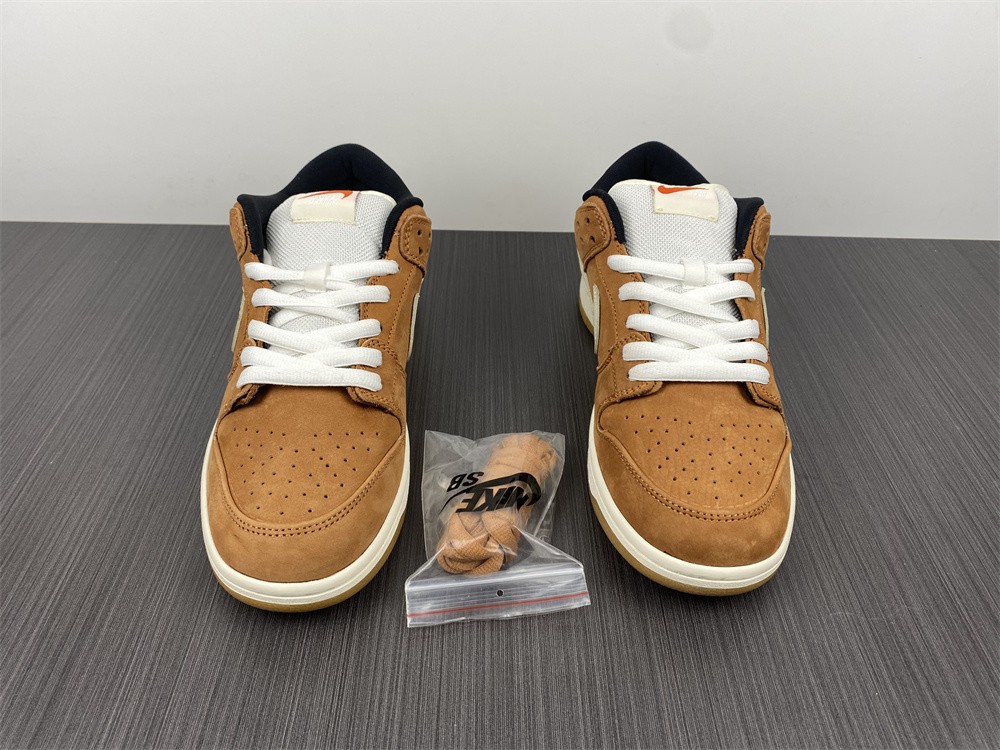 Nike SB Dunk Low Pro ISO Wheat Brown White Black DH1319-200