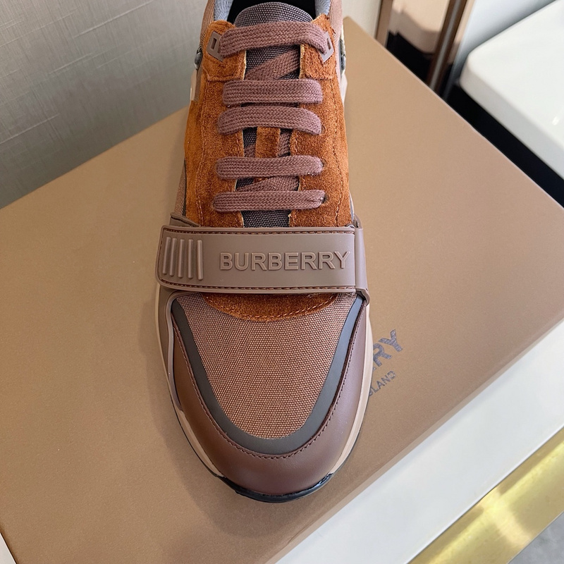 Burberry Vintage Check, Leather and Mesh Sneakers