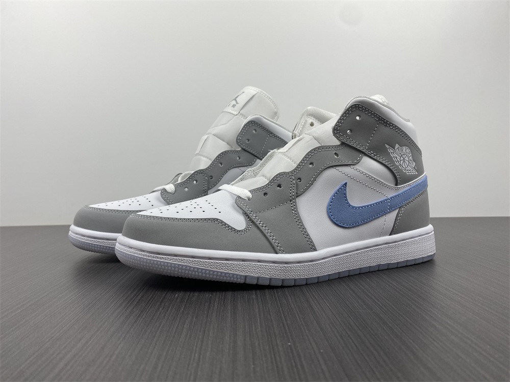 Air Jordan 1 Mid Wolf Grey Aluminum BQ6472-105