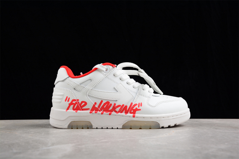 OFF-WHITE Out Of Office leather sneakers