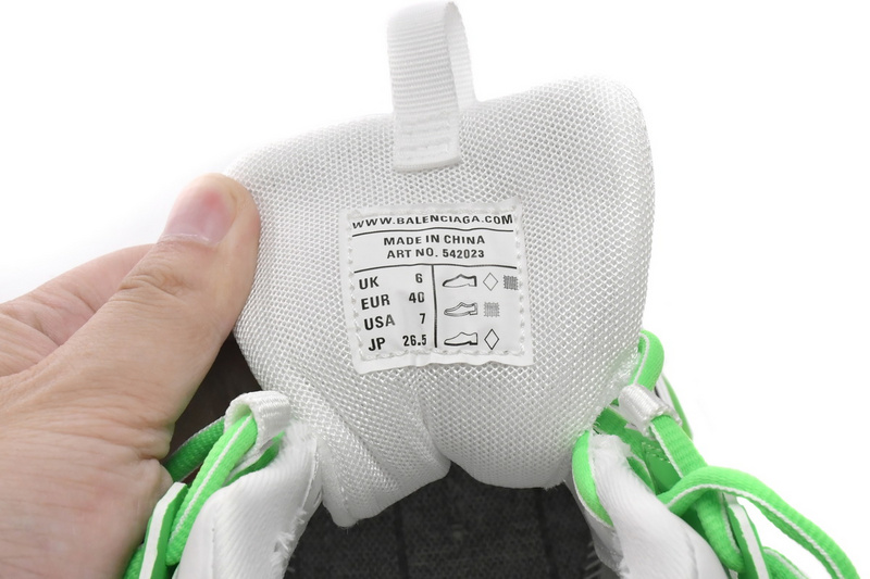 Balenciaga Tess S. White Green 542023 W3HL1 9535