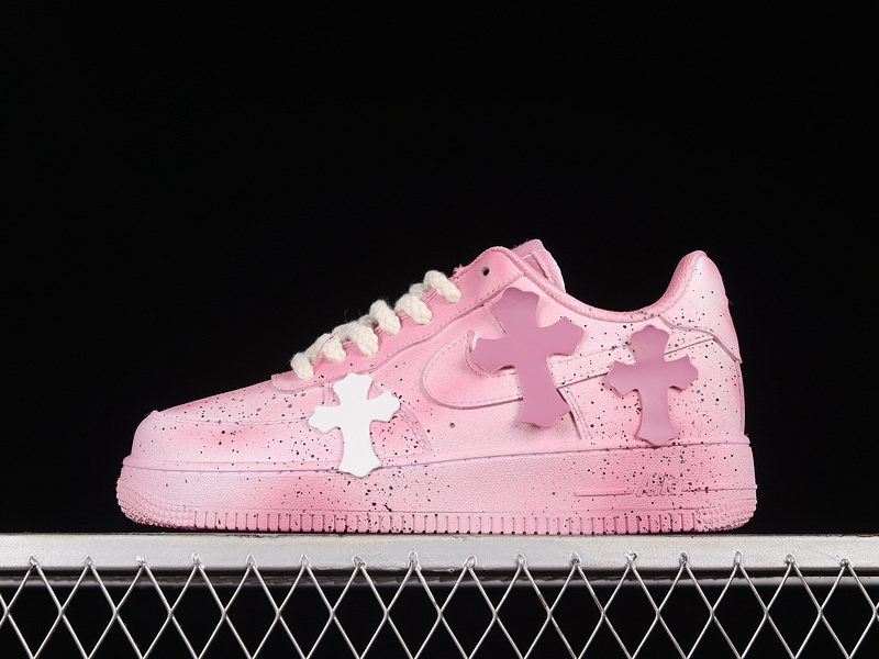 Chrome Hearts x Nike  AIR FORCE 1 LOW 07 PINK/PINK/WHITE DD8959-100