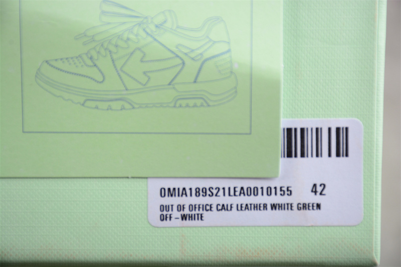 OFF-WHITE Out Of Office leather sneakers