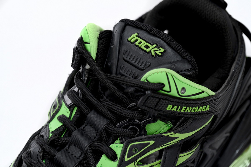 Balenciaga Track 2 Sneaker Black Green  568614 W2GN3 1086