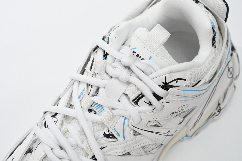 Balenciaga Tess S.Black Graffiti Art 542436 W3SRA 9014