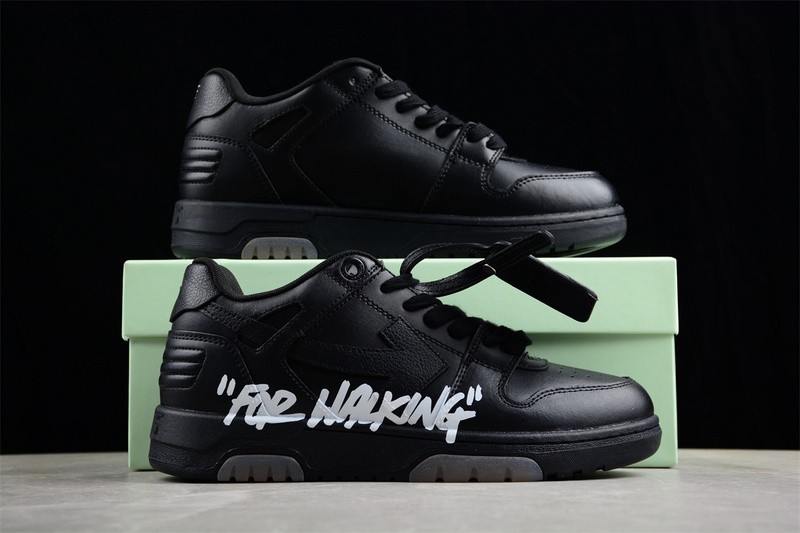 OFF-WHITE Out Of Office leather sneakers