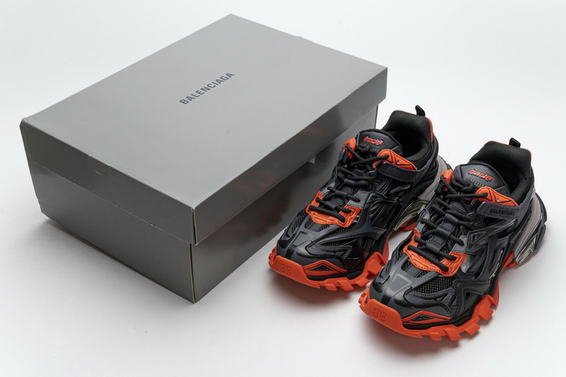 Balenciaga Track 2 Sneaker Dark Grey Orange  570391 W2GN1 2002