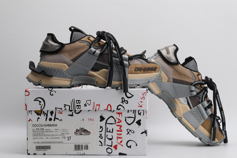 Mixed-material Space sneakers