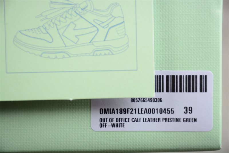 OFF-WHITE Out Of Office leather sneakers