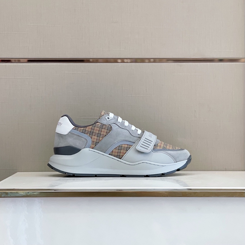 Burberry Vintage Check, Leather and Mesh Sneakers