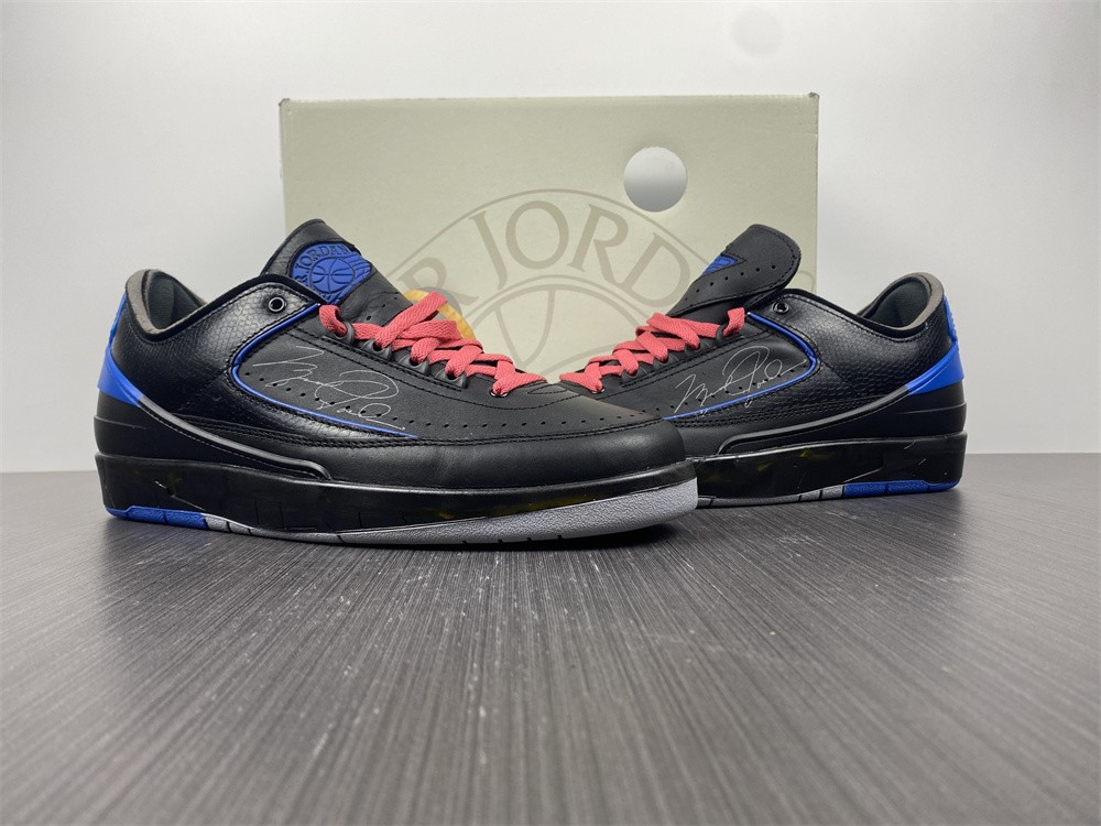 Off White Air Jordan 2 Black Blue DJ4375-004