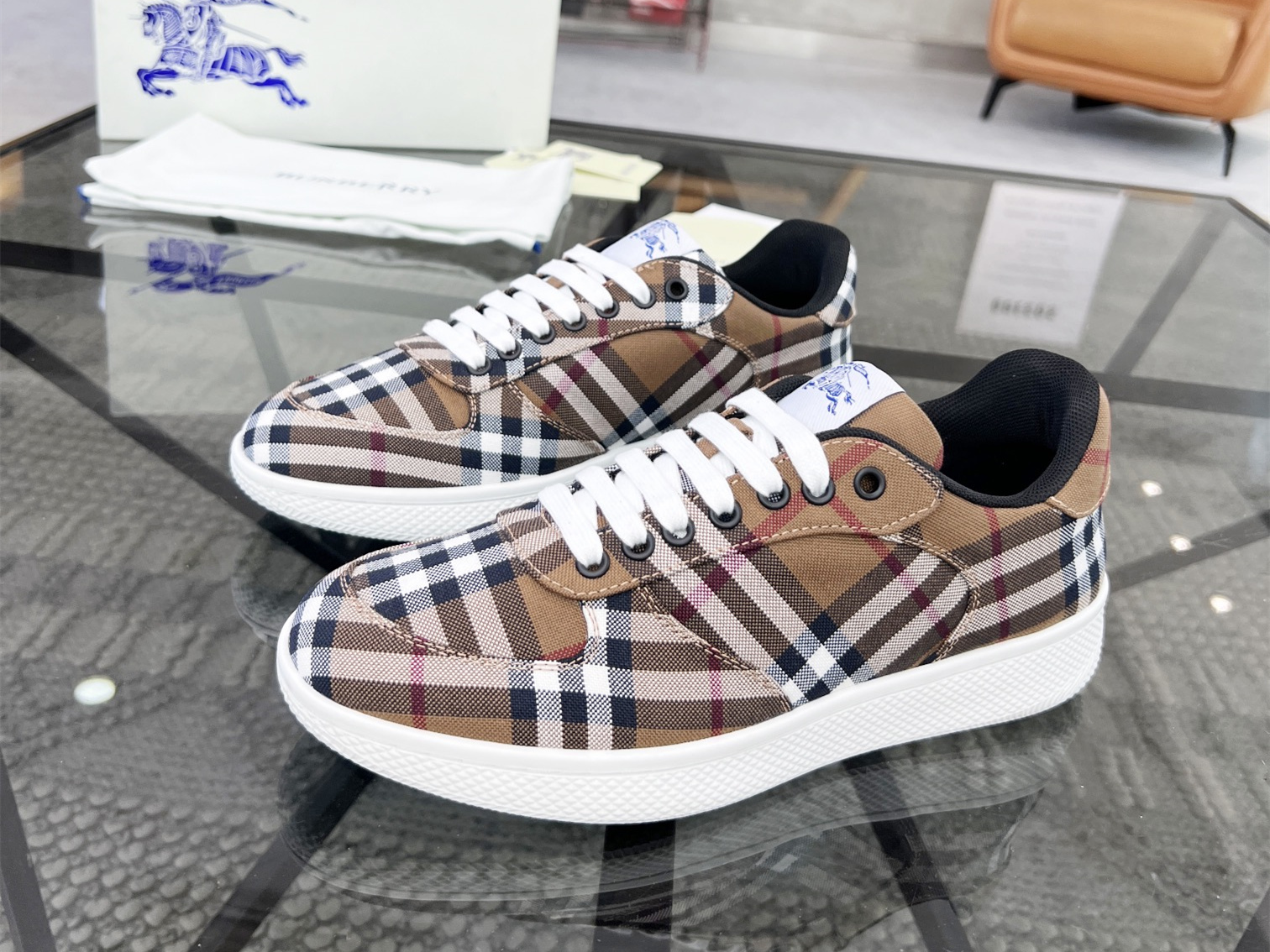 Burberry Check Terrace Sneakers