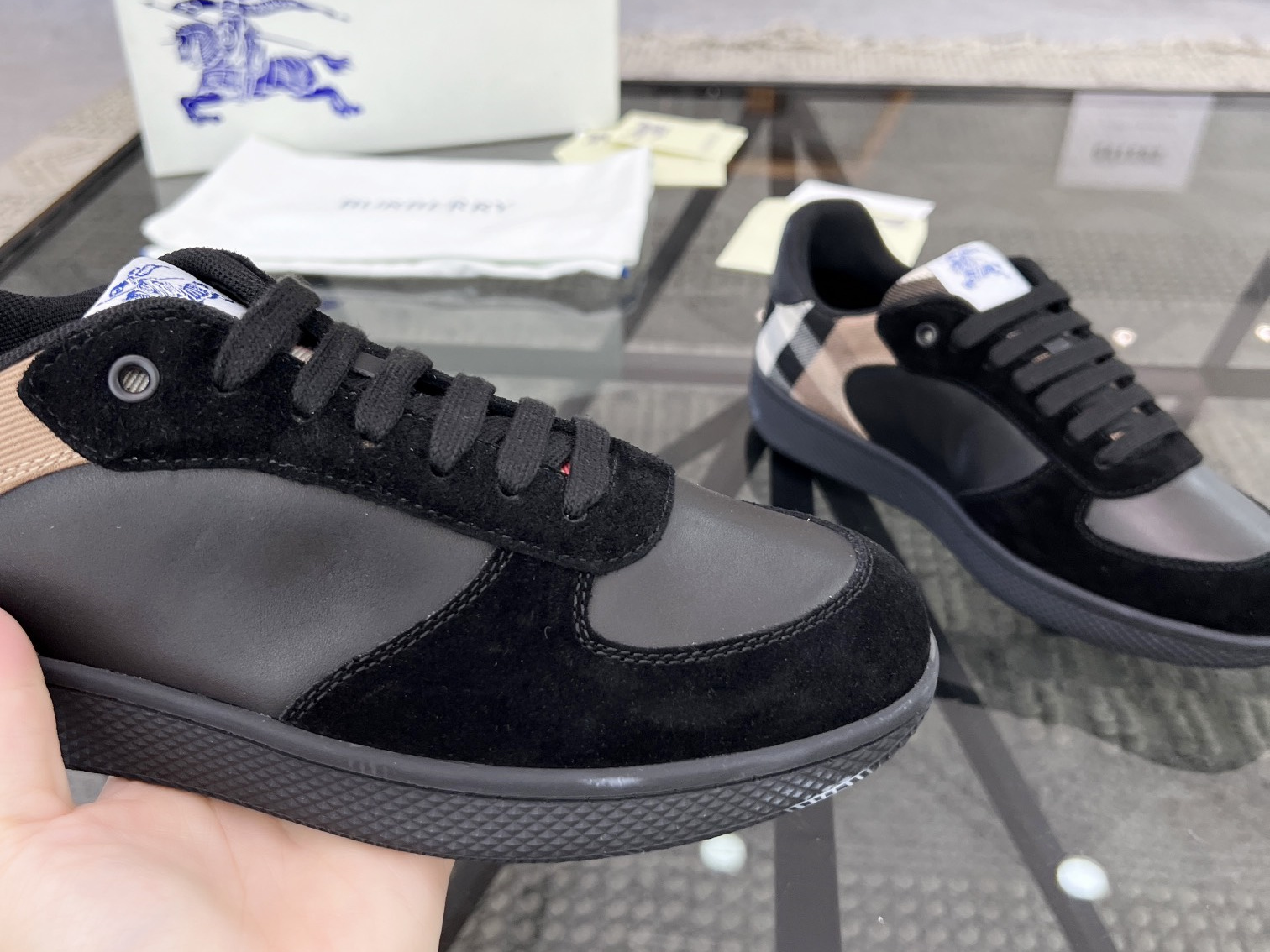 Burberry Check Terrace Sneakers