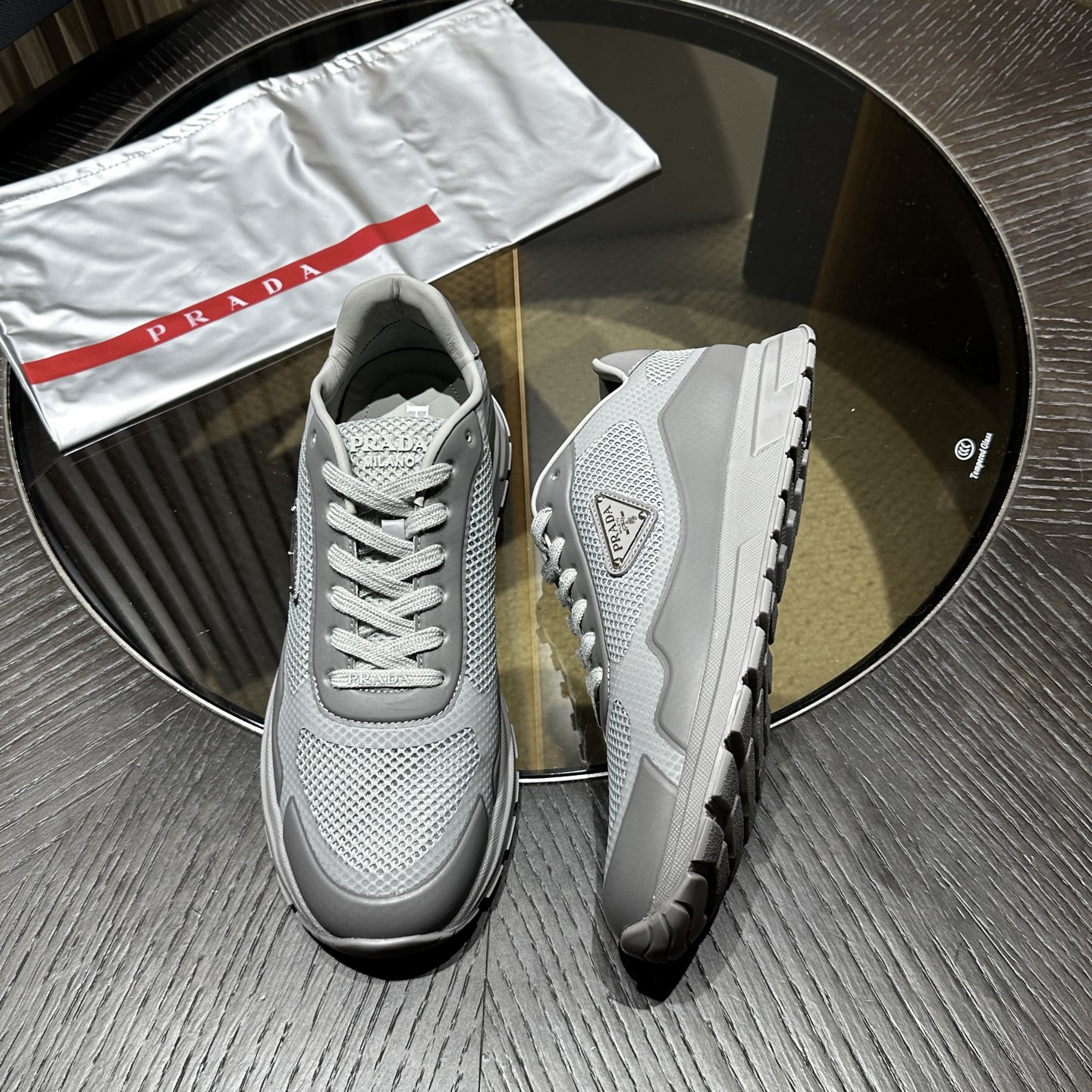 Prada Leather Sneakers