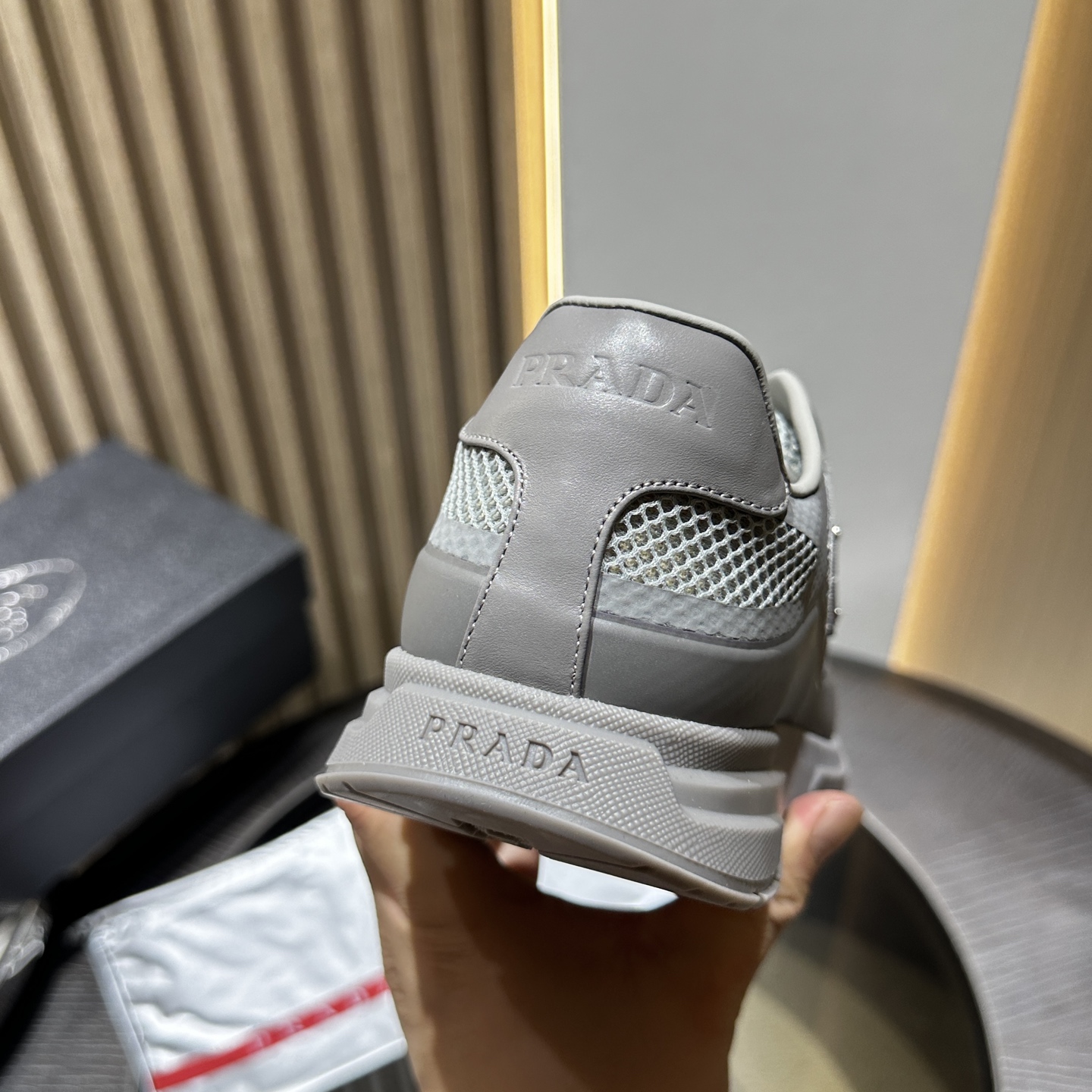 Prada Leather Sneakers