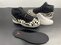 Air Jordan 11 “Animal Instinct” Black / Red / Sail / White