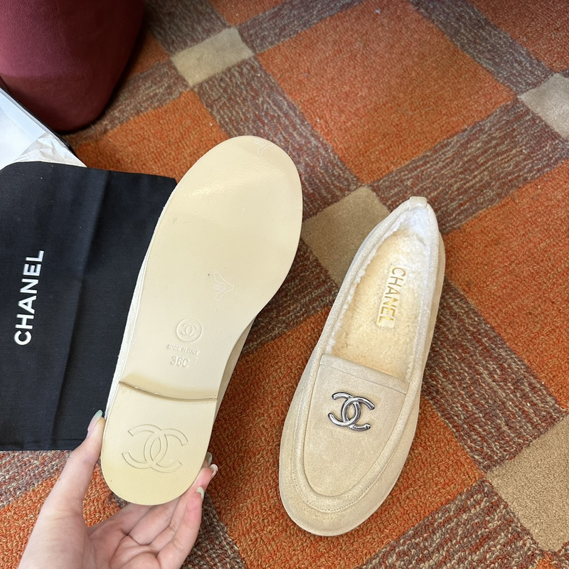 Chanel  Suede  loafers