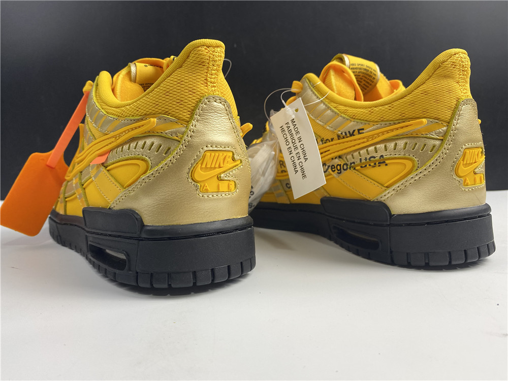 OFF-WHITE x Nike Air Rubber Dunk University Gold CU6015-100