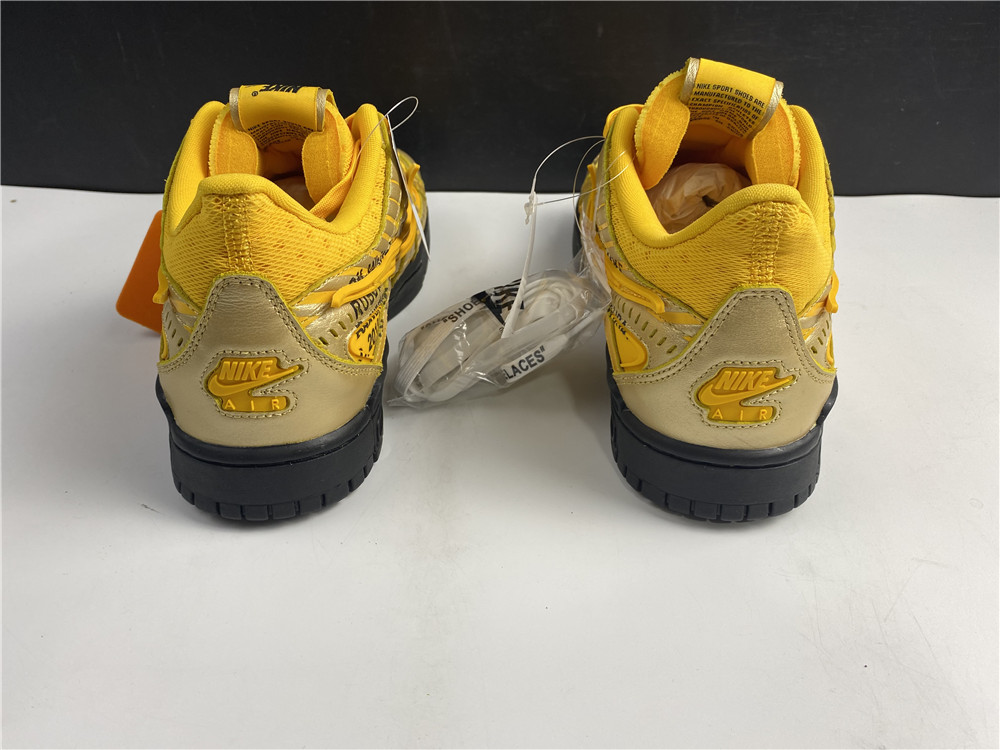 OFF-WHITE x Nike Air Rubber Dunk University Gold CU6015-100